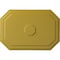 Ekena Millwork Felix Ceiling Medallion, Hand-Painted Rich Gold, 25 1/4"W x 17 1/4"H x 1 3/4"P CM25FERGS - alternate 1